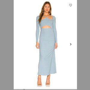 Lightly Worn M JONATHAN SIMKHAI  Long Sleeve Cutout Midi Dress